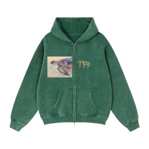 Zip-Through Boxy Fleece Hoodie